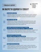 Пам'ятка населенню: як врятуватися від спеки.